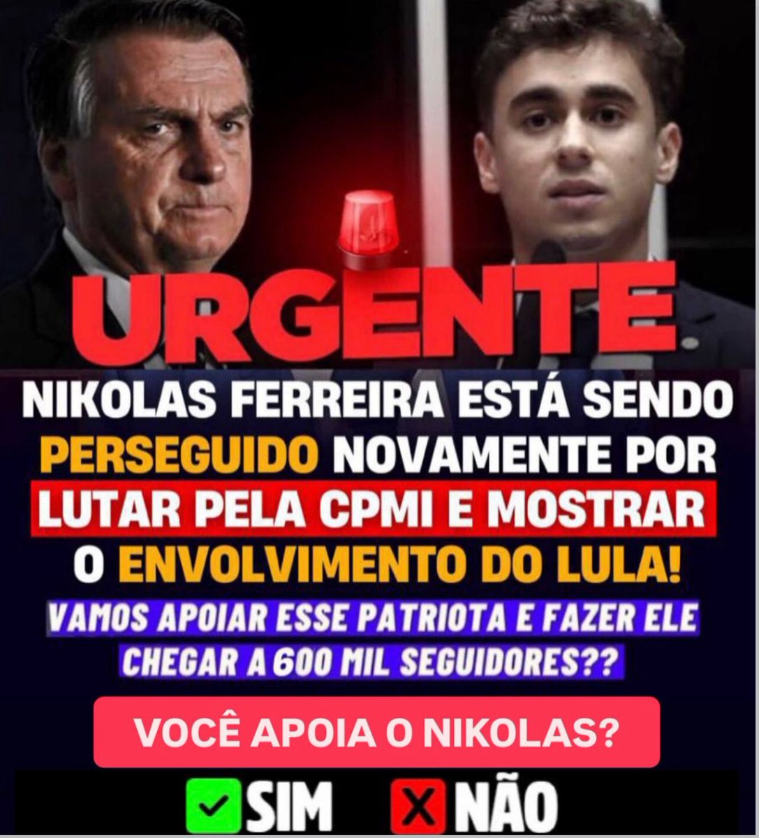 bolsonarolivree's tweet image. 🚨URGENTE: Siga 👉🏽 @juniojuridico e fique por dentro das notícias mais recentes.