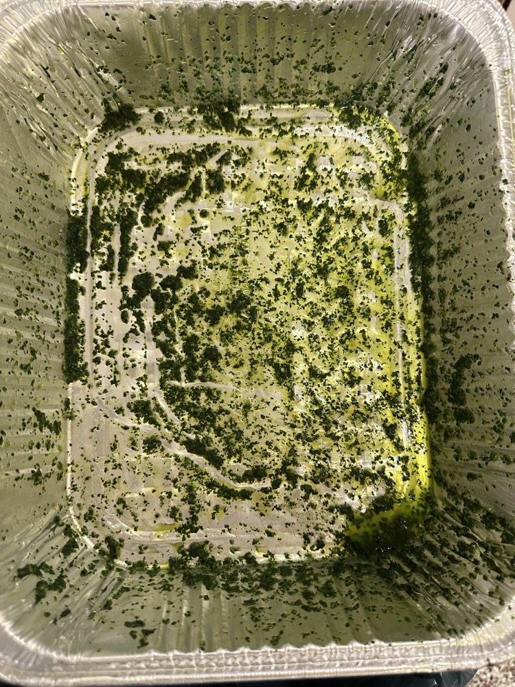 From our Hydroponic Garden our Lunch Table!-Gone in 60 Seconds