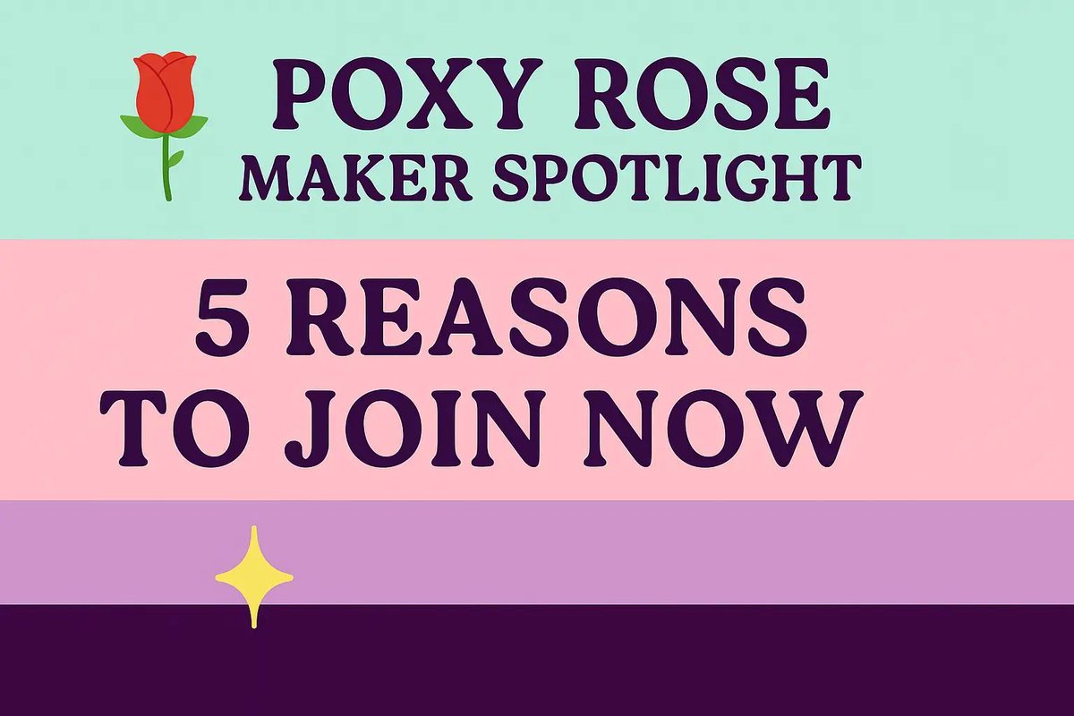 Poxy_Roses's tweet image. The Maker Spotlight isn’t about competition — it’s about connection, color, and collaboration.
Explore the full story → poxyrose.com/poxy-rose-make…

#makersofinstagram #MakerSpotlight #poxyrosedispatch