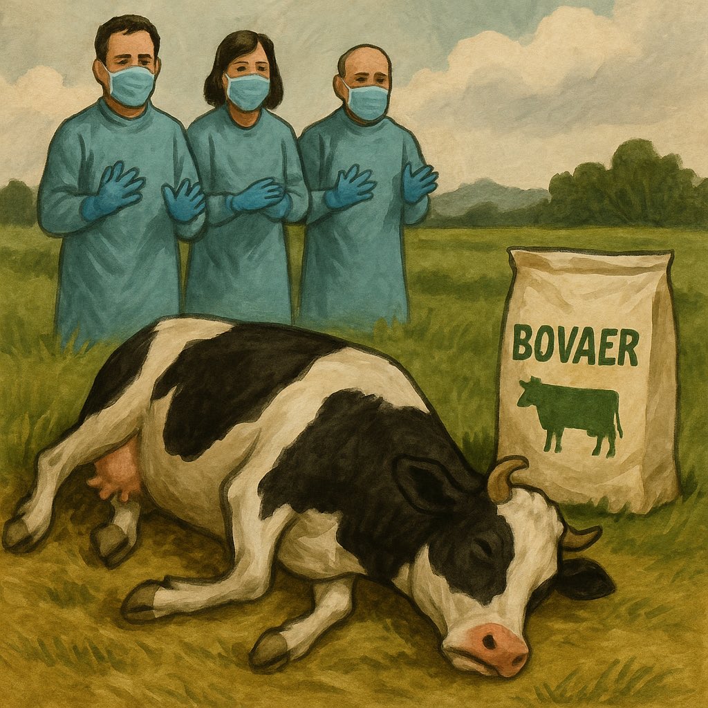 🚨⚠️BOVAER ⚠️Todos guardan silencio sobre Bovaer (Aditivo alimentario "para eliminar el metano de las vacas")  ¿POR QUÉ?

Dado que los “teóricos de la conspiración” a quienes ridiculizaban allanaron el camino, y ahora que LAS VACAS ESTÁN MURIENDO y la producción precticamente se