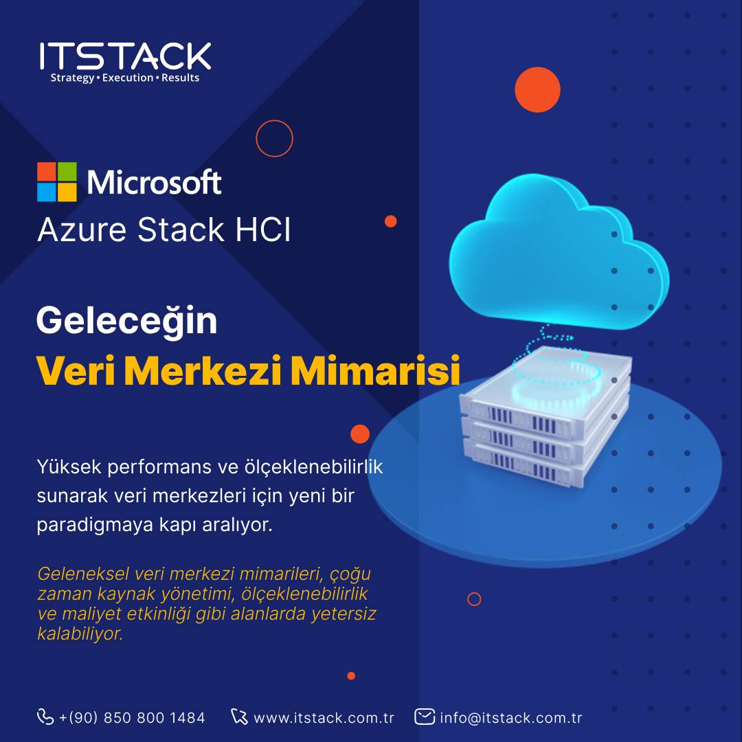 itstacktr's tweet image. Azure Stack HCI, Microsoft’un hibrit bulut stratejisinin vazgeçilmez bir parçası olarak karşımıza çıkıyor. Geleneksel veri merkezi mimarileri, çoğu zaman kaynak yönetimi, ölçeklenebilirlik ve maliyet etkinliği gibi alanlarda yetersiz kalabiliyor.