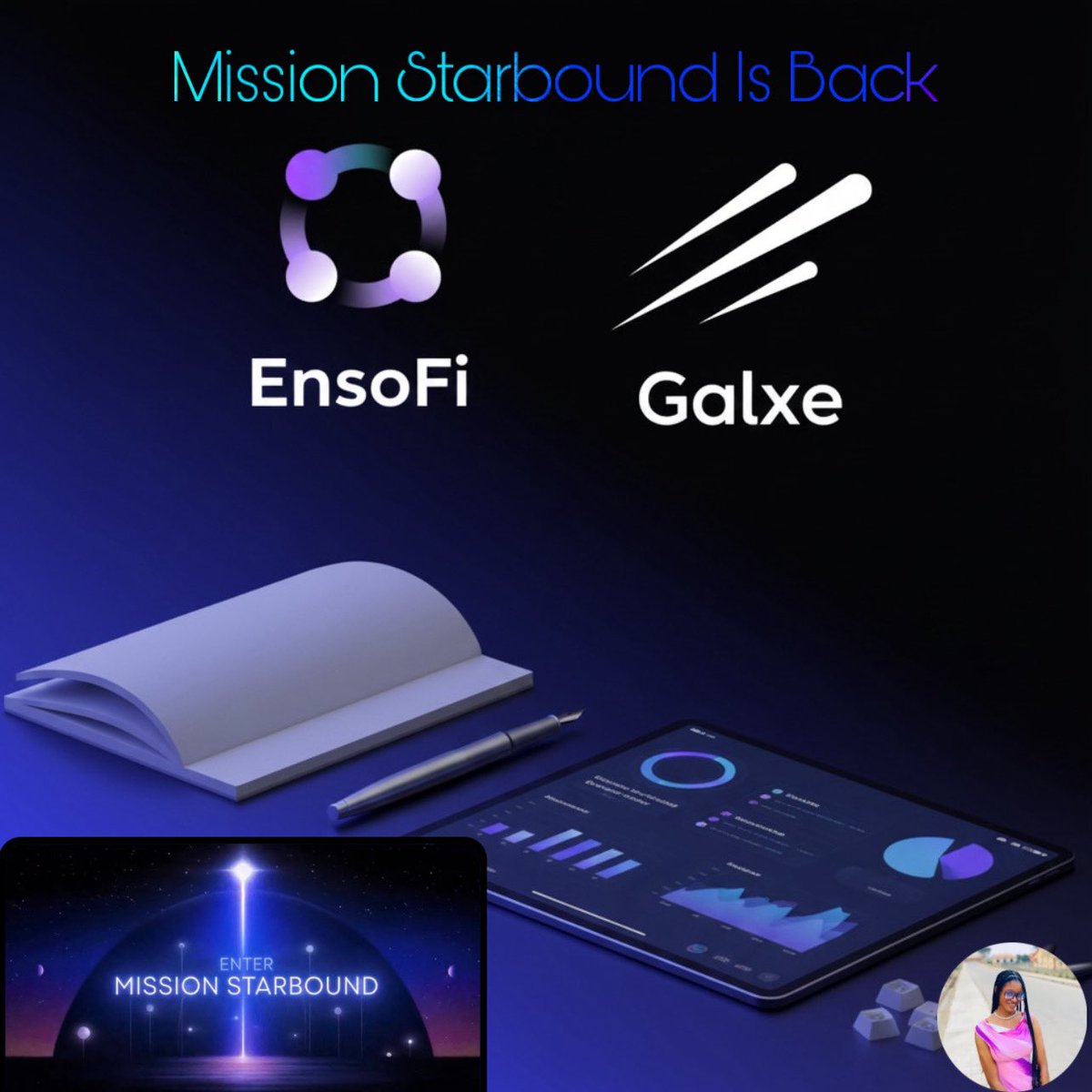 mdfuad_Defi12's tweet image. Galxe is back online after maintenance, bringing fresh momentum to #MissionStarbound.
With Aura and Starboard active again, every action now counts toward progression.

Galxe remains a leading identity and credential layer in Web3, turning user activity into verifiable on-chain…