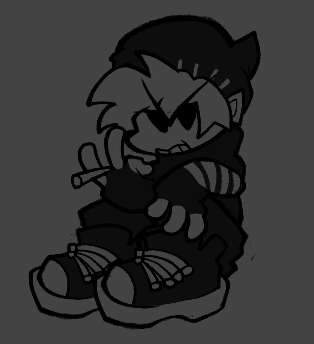 kinda got the motivation to post my drawings on Twitter again so take this drawing for now il post more stuff soon probably 
#fridaynightfunkin #fnf