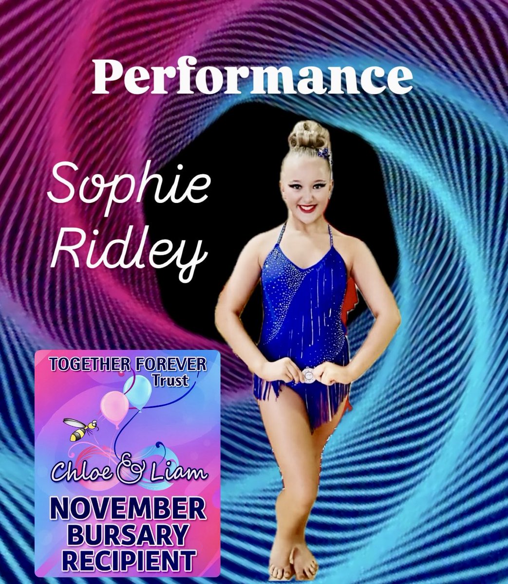 UPDATE- Sophie Ridley received a bursary from our November Trustees meeting to support her in Performance 🩷💙
