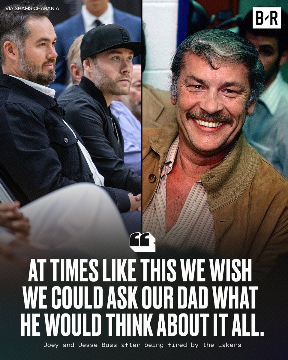 Joey and Jesse Buss say they 'wish things could have ended differently' with the Lakers 💔
After the franchise was sold earlier this year, the Buss Brothers wonder what Dr. Buss would think of it all 😔
(Via @ShamsCharania)