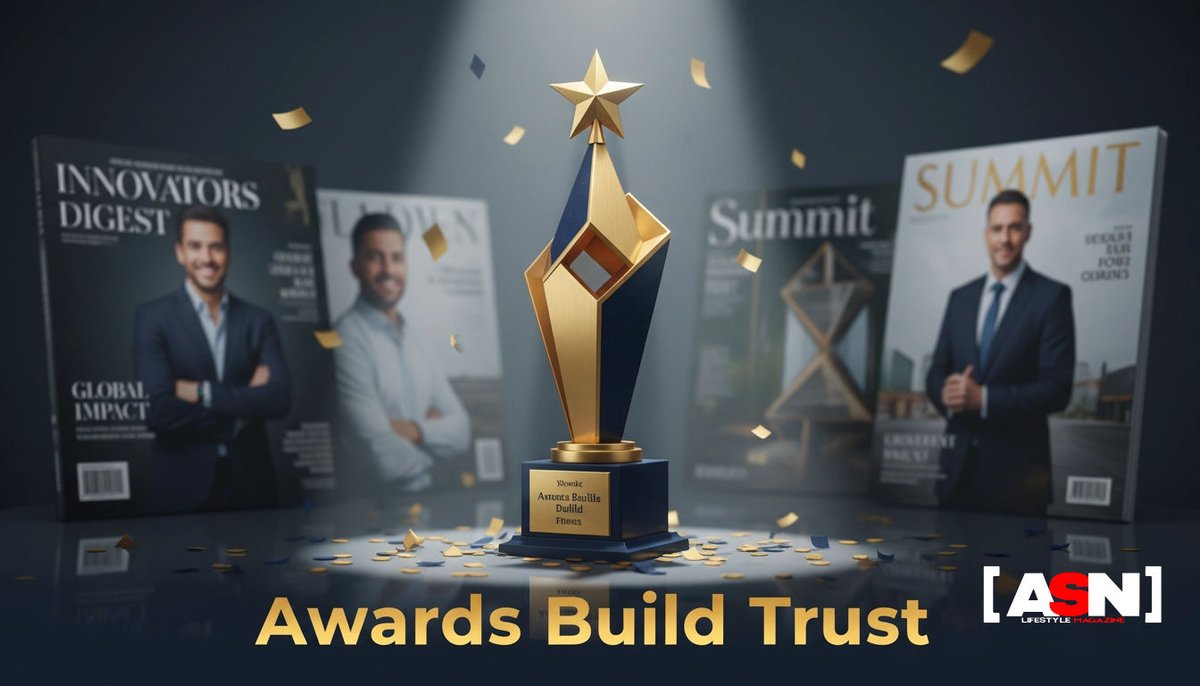 ASNLifestyleMag's tweet photo. Industry awards prove our passion, quality &amp; trust! 🏆 For niche magazines, recognition sets us apart and connects us to partners who value excellence. Discover more: https://t.co/4NBREq26XO #ASNMagazine #Awards #Lifestyle https://t.co/skD0FcmSCy