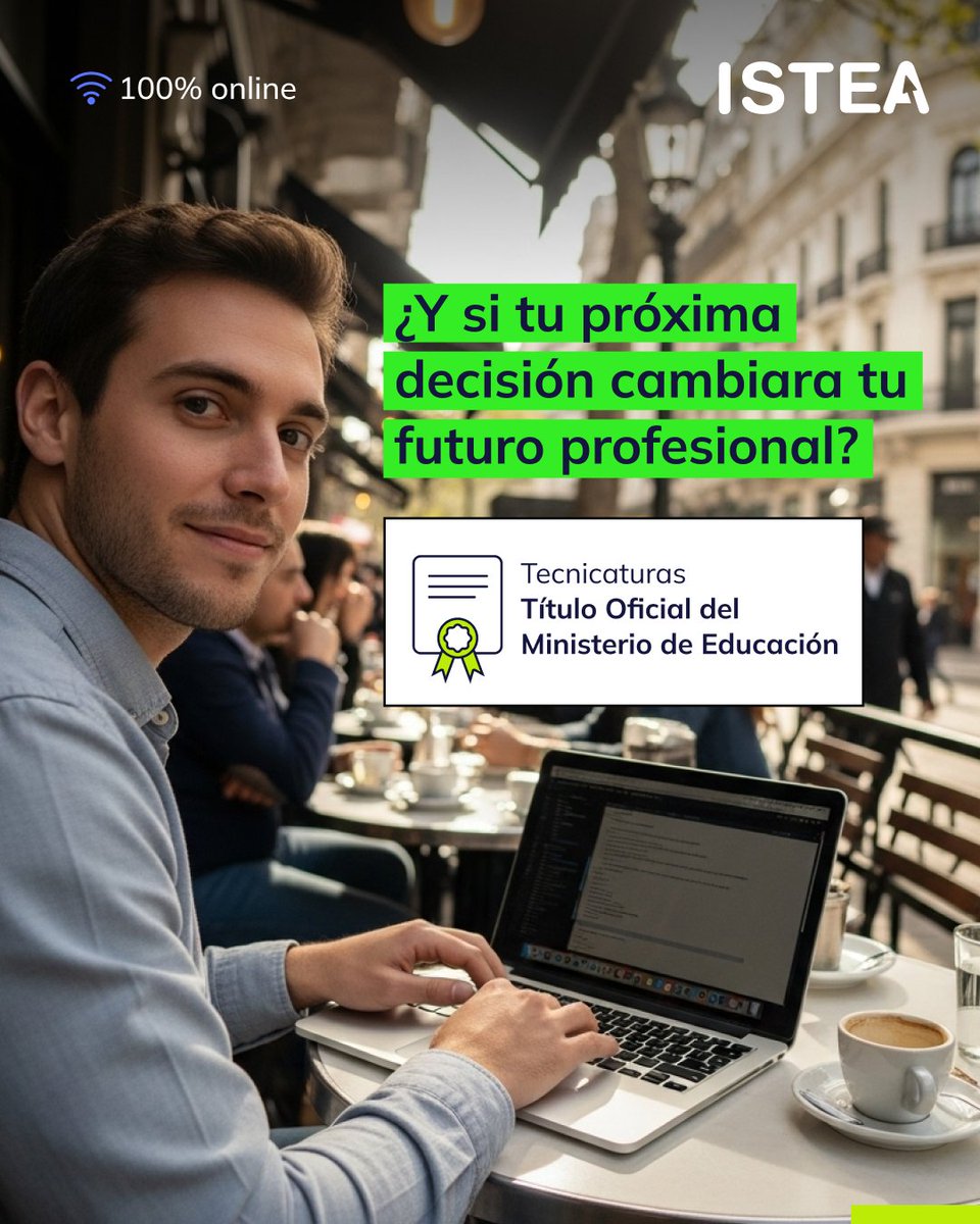 EducacionIT's tweet image. En ISTEA puedes formarte en tecnología con Título Oficial y clases online que se adaptan a ti. 

✅Además tienes docentes expertos, programas actualizados y una metodología pensada para ayudarte a conseguir tu primer empleo.

Conoce más aquí 👉 istea.edu.ar