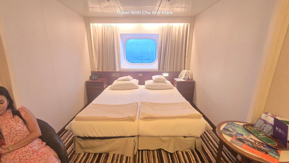 TWChuAndMark's tweet image. Ocean View Cabin Tour on Ambassador Ambience will be on our You tube Channel Friday 12 noon hit SUBSCRIBE to watch #ambassadorcruiseline #ambience #cruise #ChuAndMark youtube.com/@ChuAndMark