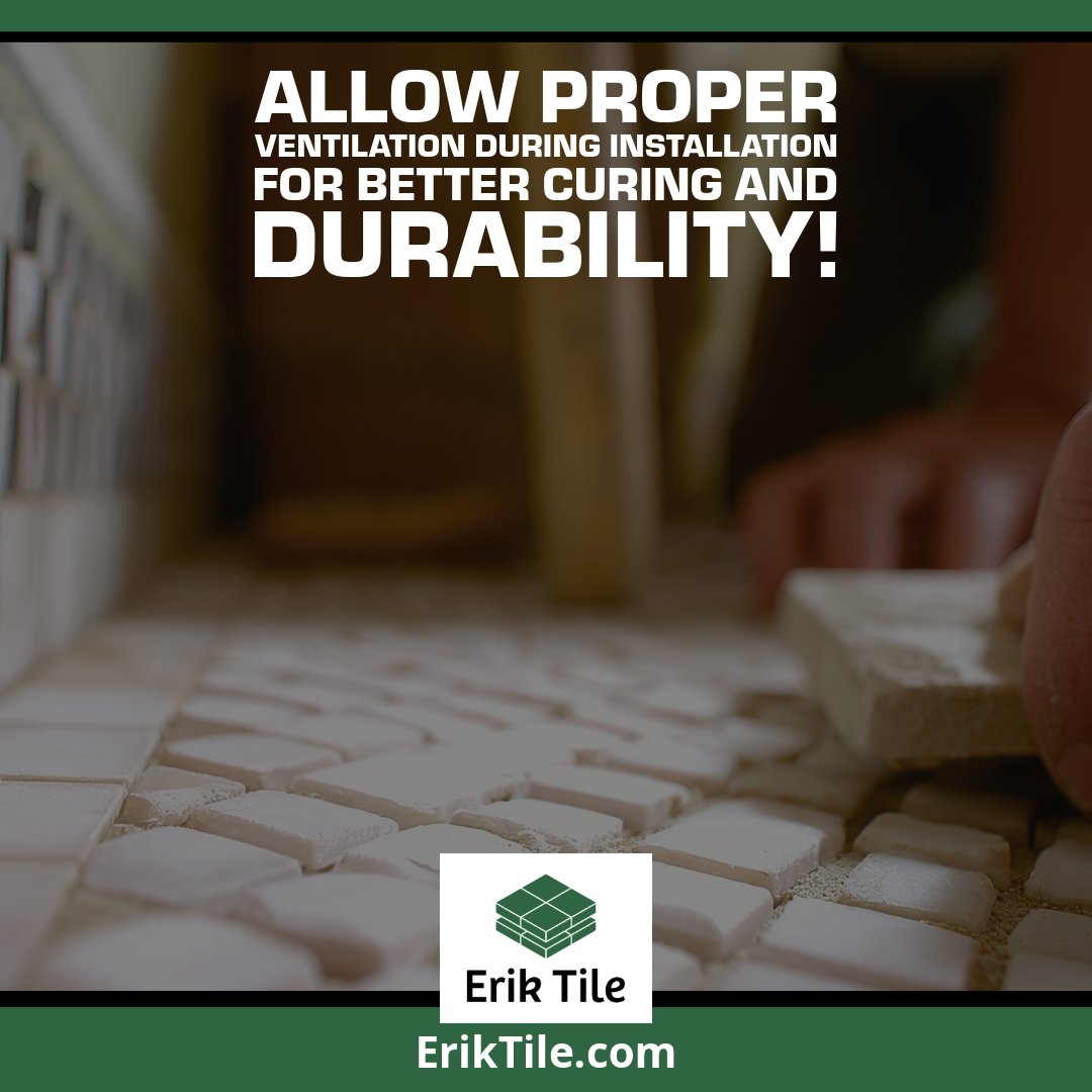 ErikTilePhoenix's tweet image. 🌬️ Allow proper ventilation during installation for better curing and durability!

The Best Tile Services in Phoenix, AZ: eriktile.com

🔧 We blend technique and design for lasting results.

#TileInstallation #VentilationMatters #PhoenixDesign #ErikTile #Craft...