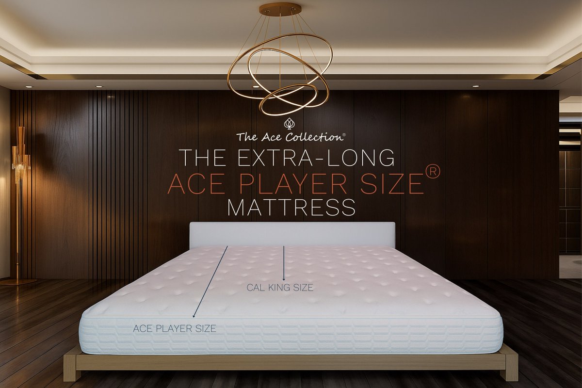 luxurylifestyle's tweet image. Why the Player Size® Bed by The Ace Collection® Is a Game-Changer for Elite Athletes luxurylifestyle.com/headlines/why-… #bed #mattress #bedding
