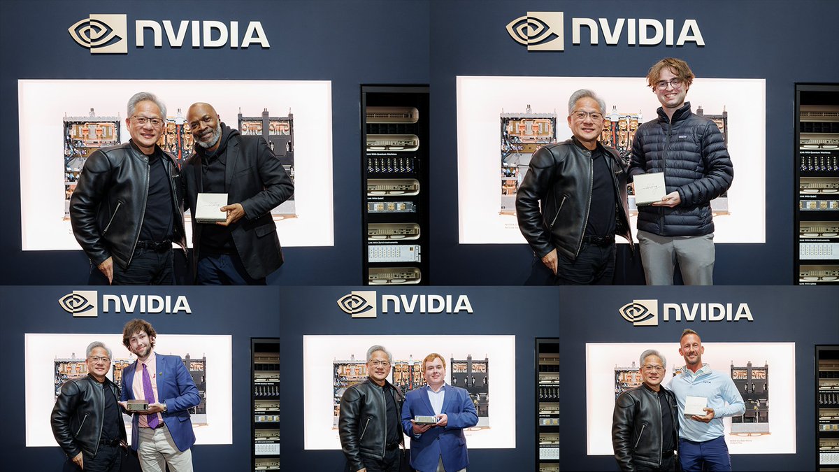 NVIDIAHPCDev's tweet image. 🎉 Congrats to the winners of NVIDIA DGX Sparks at #SC25!  

We selected winners during our fireside chat -- each winning a VIP experience and a new DGX Spark.  

We can&apos;t wait to see how they will go #SparkSomethingBig. ✨