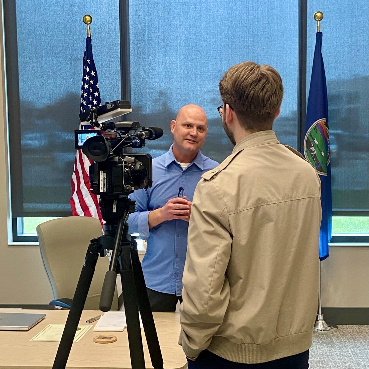 Secretary Schwab spoke with <a href="/KSNTNews/">KSNT 27 News</a> this morning about voter roll maintenance and the recent Missouri agreement to improve our voter rolls. Watch the full report tonight. #ksleg