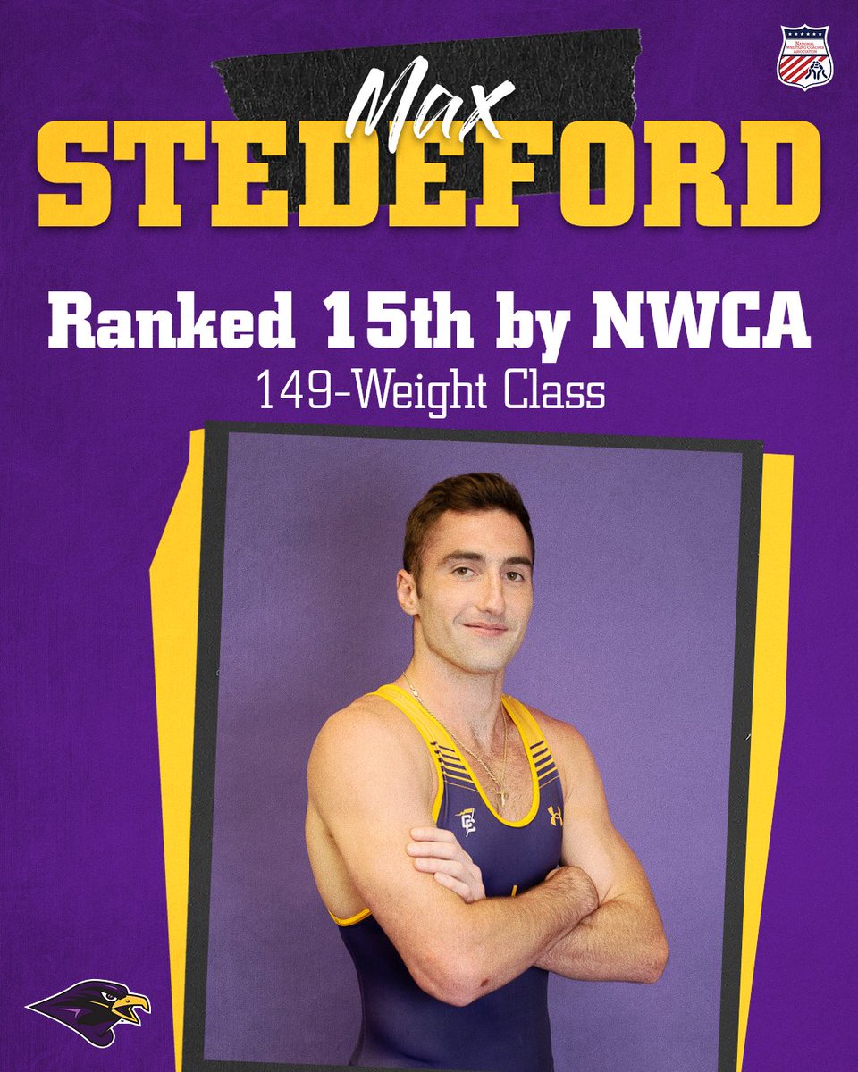 𝗢𝗡 𝗧𝗛𝗘 𝗡𝗔𝗧𝗜𝗢𝗡𝗔𝗟 𝗦𝗧𝗔𝗚𝗘 📊

The Falcons continue to receive votes in the <a href="/nwcawrestling/">NWCA</a> Top 25, while Jake Chisolm and Max Stedeford remain in the individual rankings!

📰: tinyurl.com/2csayjaj

#TogetherWeRise
