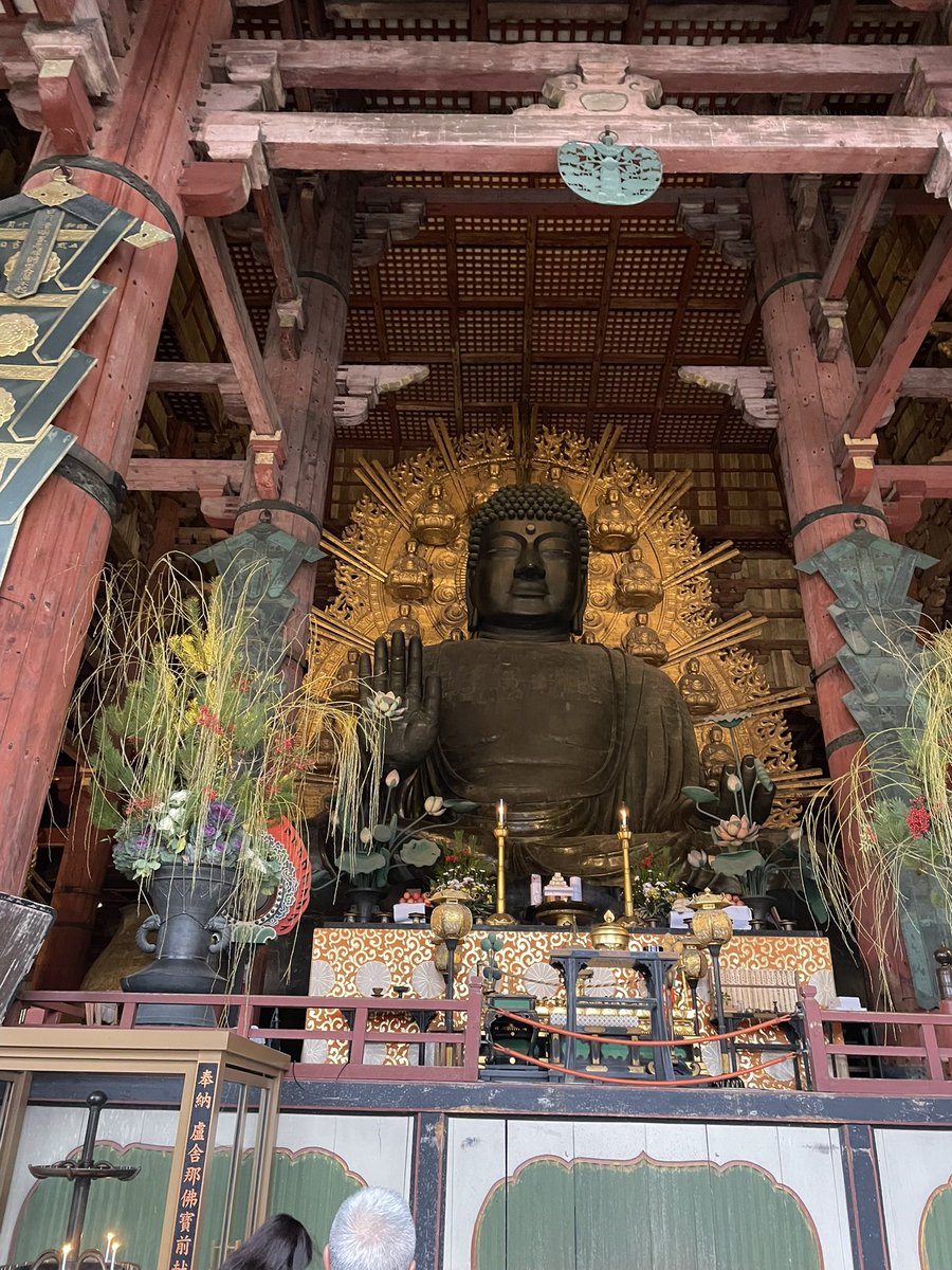 Eri358Uchi's tweet photo. おはようございます。
いつもありがとうございます。🙏
奈良県　奈良市
東大寺さま🪷
人がたくさんでしたが、参拝できて感謝です！
#東大寺　#奈良県 https://t.co/JOKpKo13TO