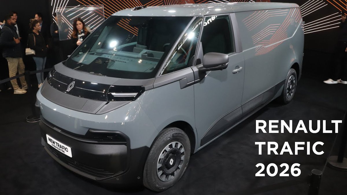 dmeance's tweet photo. Renault Trafic 2026 : Voici la 4ème génération qui devient 100% électrique ! https://t.co/dICRNKu0at via @YouTube @Mininches_fr 
@renault_fr #Renault #Trafic #RenaultTrafic #Van #ETech #Utilitaire #Fourgon #Electrique #Version2026 #Découverte #VéhiculeElectrique #BEV #EV #VE https://t.co/HdPyiFL6ZC