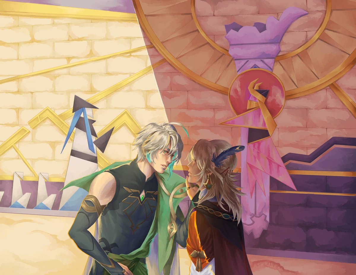 A little late but this is for pitch 28 the Hkvh mini bang #haikavehmb 

Also coincides nicely with that cute ruins exploration event  ₊✩‧₊˚౨ৎ˚₊✩‧₊

#GenshinImpact #haikaveh