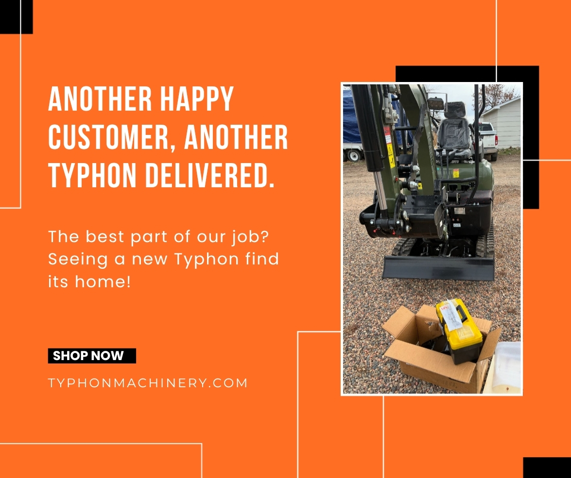 TyphonMachinery's tweet image. Welcoming another proud owner to the Typhon family! 🙌 We just delivered this beastly Mini Excavator and know it&apos;s going to be a game-changer for their business. Here&apos;s to years of productivity and power!

#miniexcavator #excavator #heavyequipment #excavation #digger