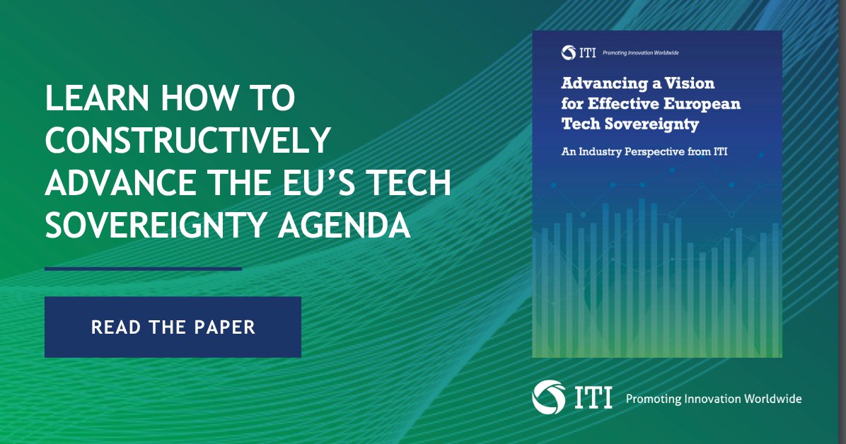 ITI_TechTweets's tweet image. Europe’s tech sovereignty should empower – not isolate. Our new paper calls for a pragmatic approach built on trust, openness, and global cooperation to strengthen Europe’s resilience, security, and competitiveness.

Read more 👉 itic.org/documents/euro… #EUTech #TechSovereignty