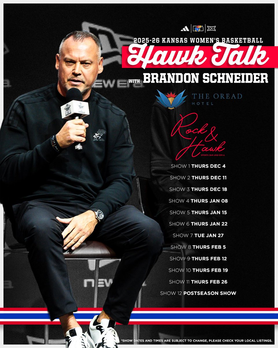 The official Hawk Talk schedule is here 📆