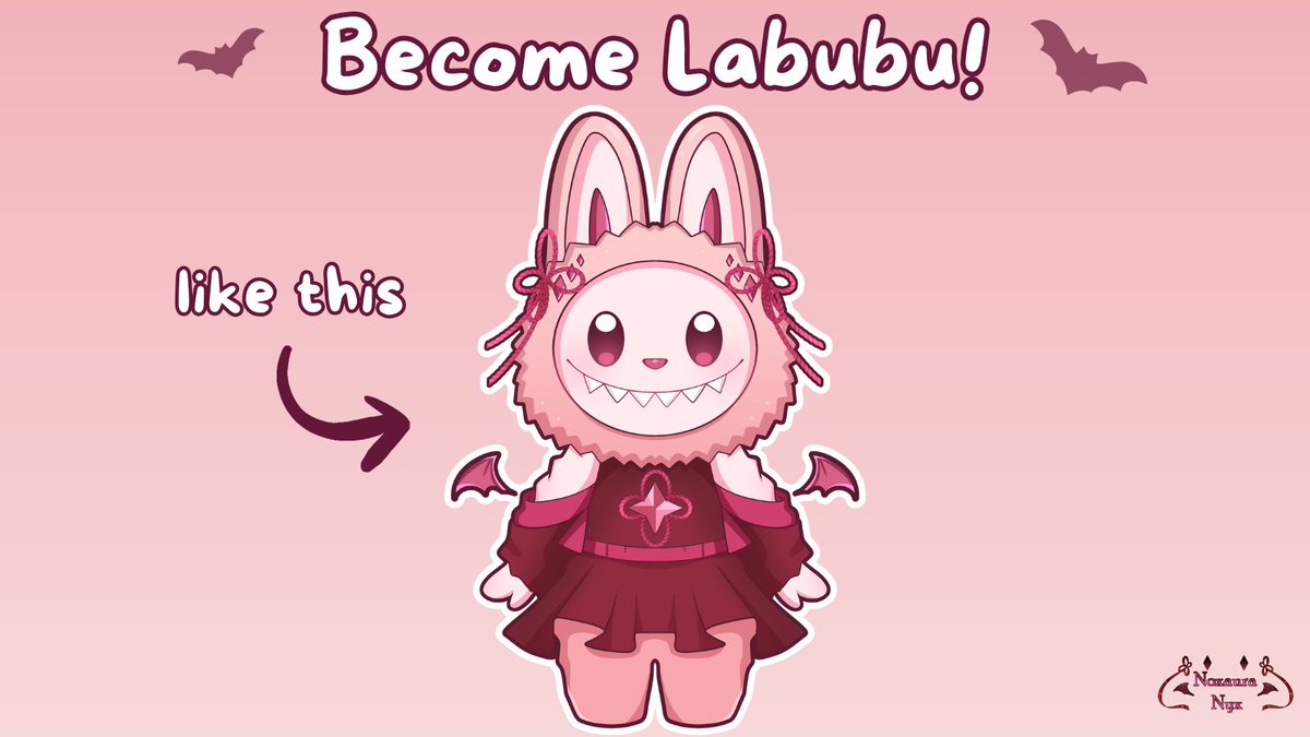NoxauraNyx's tweet image. VTUBERS! Do you want to become a Labubu? Drop your PNG below!   

I&apos;ll be making these for the Holiday Season!  
RTs Appreciated🔁