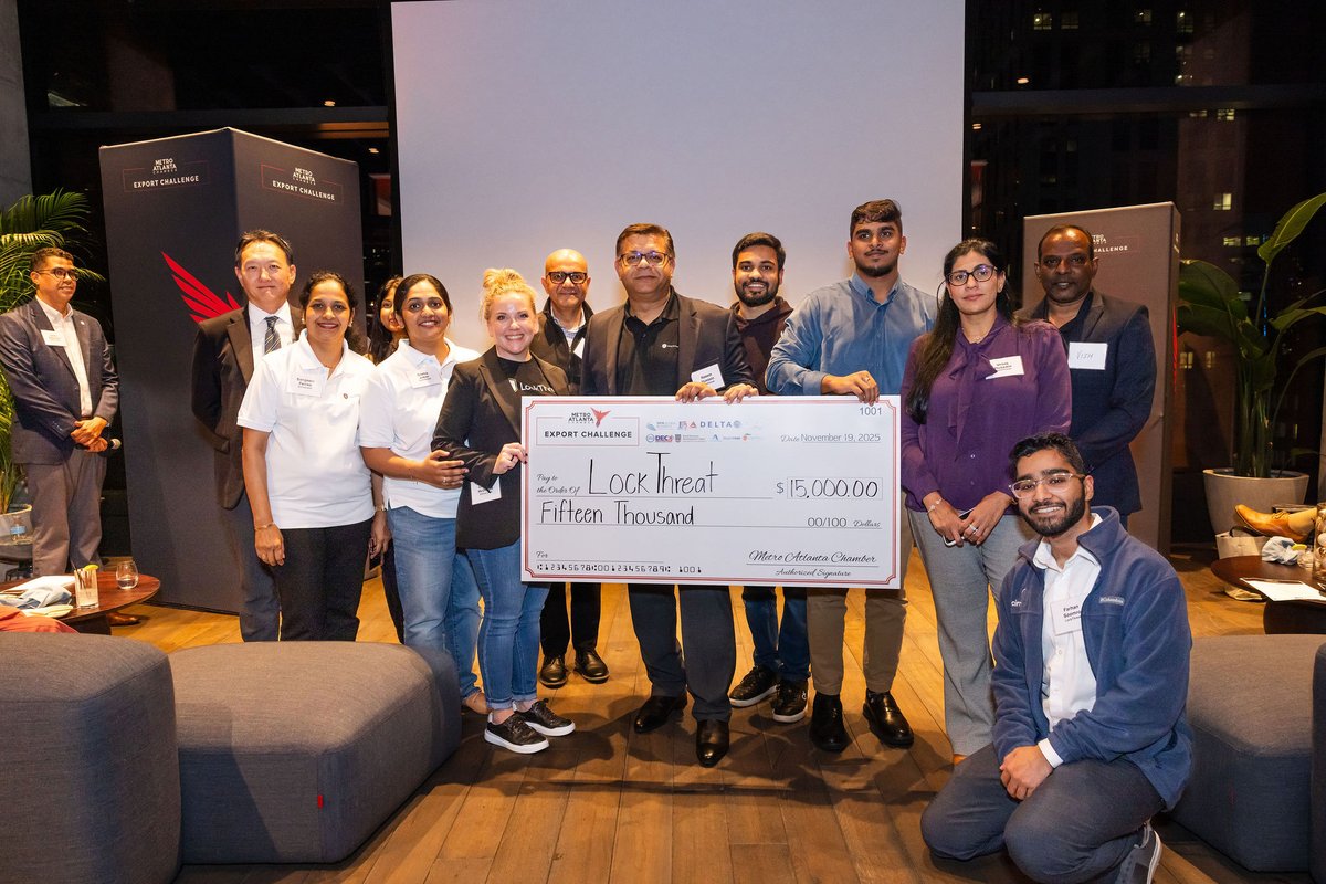 🎉 Celebrating This Year’s Atlanta Metro Export Challenge Winners!

Last night we wrapped another successful MEC Pitch Day, where metro Atlanta companies showcased their global growth strategies, and the top three walked away with export grants and <a href="/Delta/">Delta</a> flight vouchers to