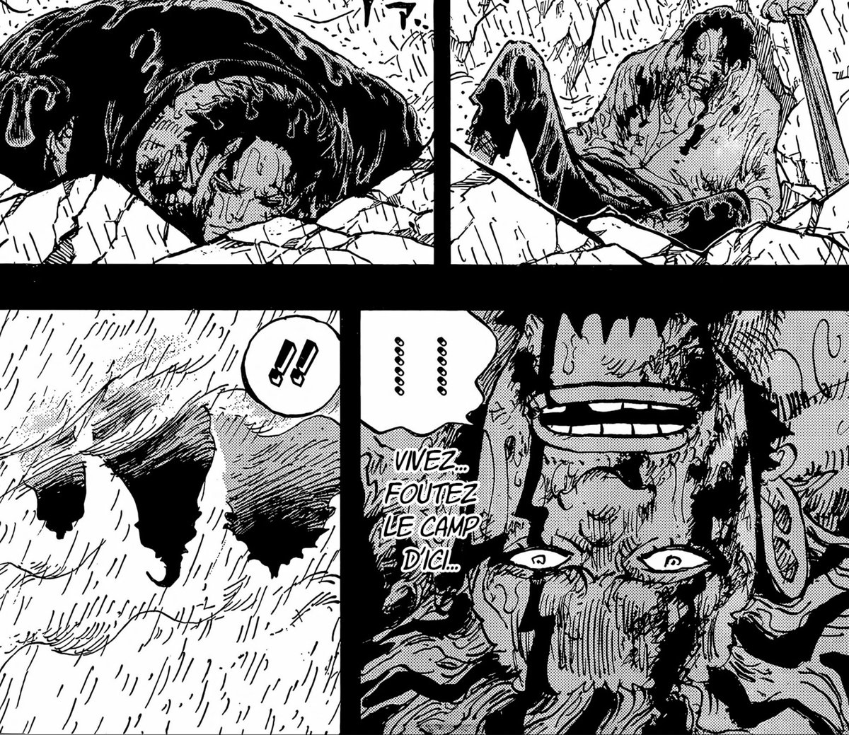 mel2sa__'s tweet image. «  Vivez…Foutez le camp d’ici… » #ONEPIECE1166