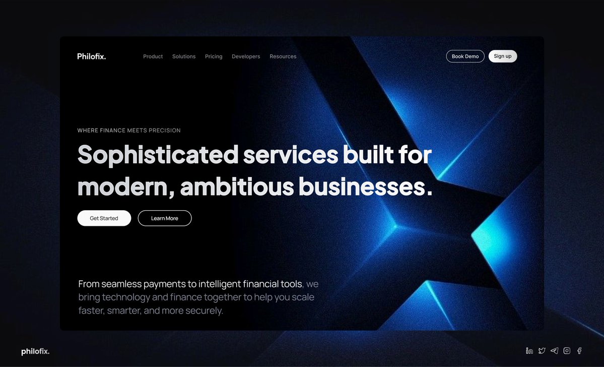 philofix11's tweet image. A premium-first hero design that blends clarity, confidence, and financial excellence.

#UIUXDesign #FintechDesign #FinanceUX #PremiumDesign #DigitalExperience