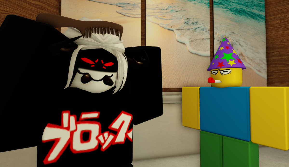 straitjacketSix's tweet image. Many things can never be unseen; Pest&apos;s hair is one of them.
#Regretevator #regretevatorroblox PartyNoob (Poob) &amp;amp; Pest
