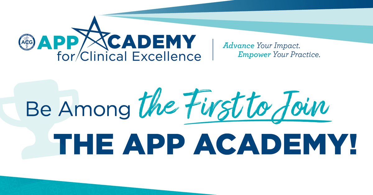 AmCollegeGastro's tweet image. Coming soon! Launching January 5, 2026, the ACG APP Academy for Clinical Excellence is a comprehensive, self-paced curriculum to take you on a professional development journey that elevates the role of APPs in GI and hepatology.

For APP Academy updates:
➡️gi.org/app-academy-ea…