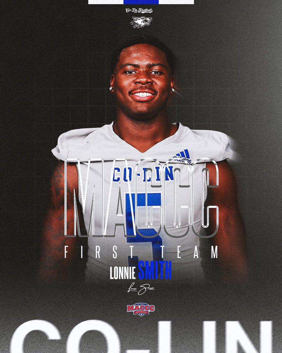 First-team MACCC honors for pass rusher Lonnie Smith!

#BackThePack