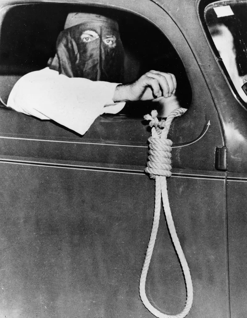 A noose is a hate symbol because of White people