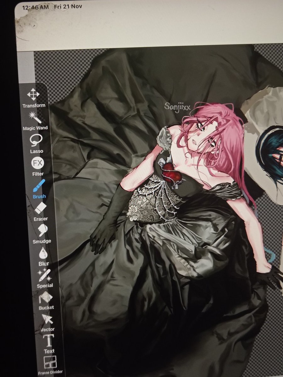 sanjiixx's tweet image. mizisua WIP I can't see 💔