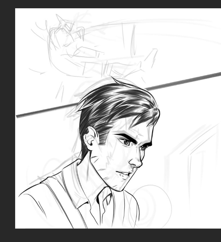 It looks like Robert has been transported into a manga 😅
#dispatch #robertrobertson #fanart