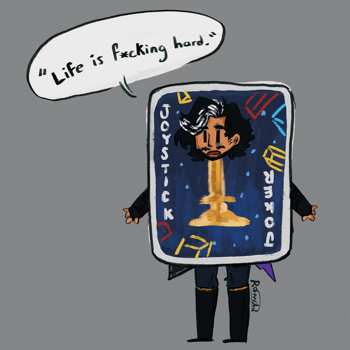 On today’s episode of drawing the sad piano man silly, Ben Verso Starr ✨