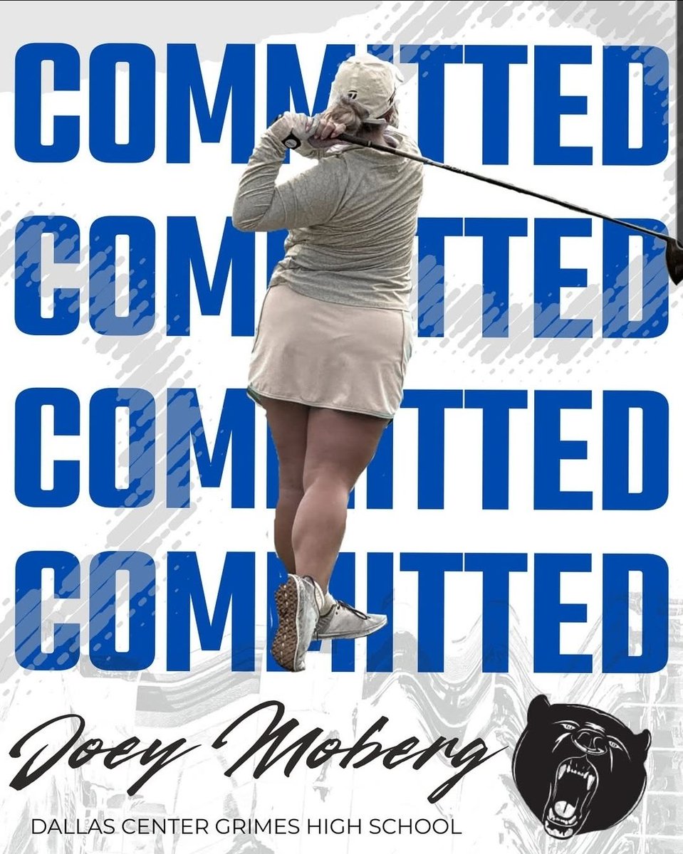 ✒️ Signed
⛳ DMACC Women's Golf welcomes Joey Moberg from Dallas Center Grimes to the program. Welcome Joey!