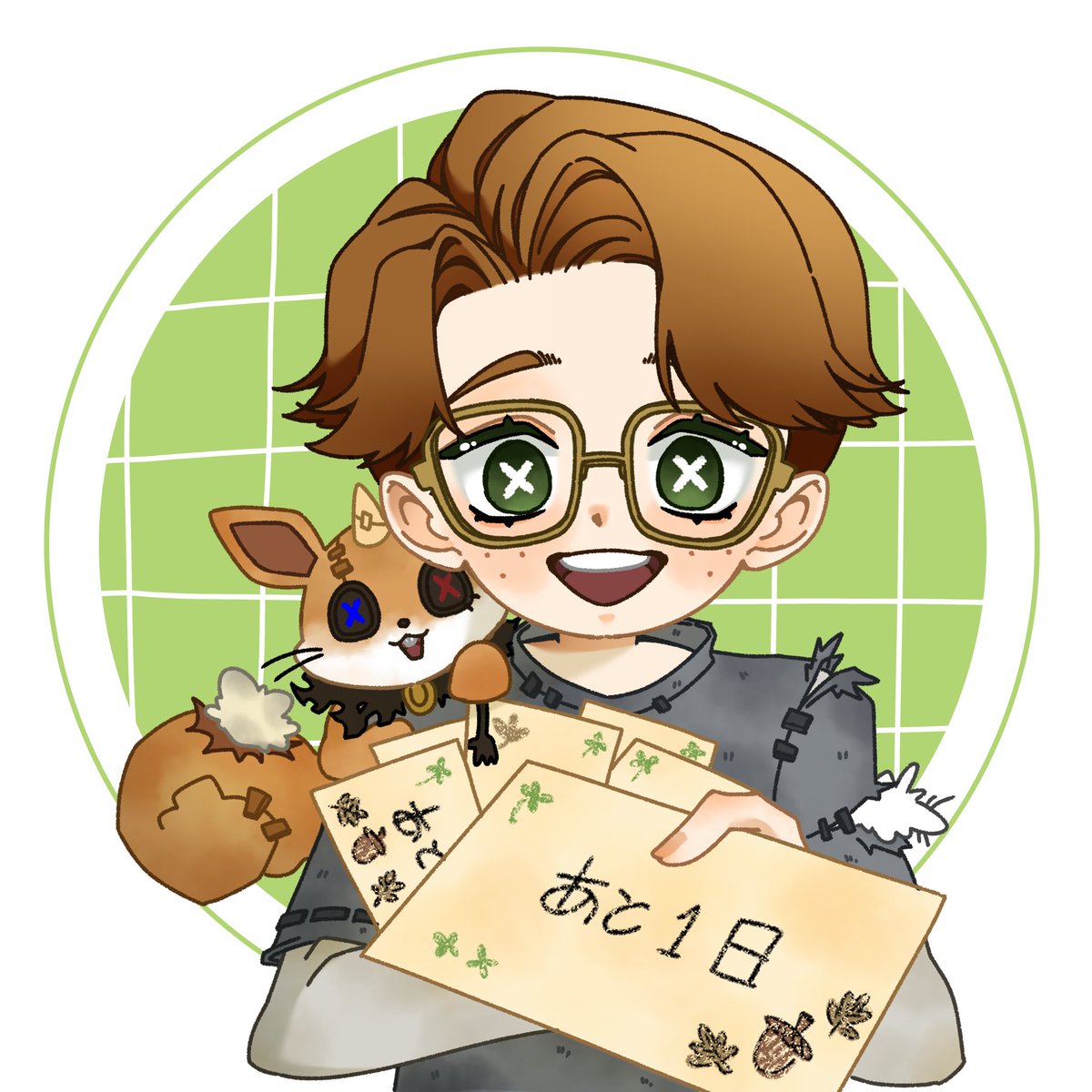 ラッキーガイの誕生日まであと1日！🍀🐿️
みんなで一緒にお祝いしましょう！小さなリスが、あなたと仲間たちと一緒にお祝いしてくれるのを待っています。

#幸運児誕生日祭2025カウントダウンイラスト