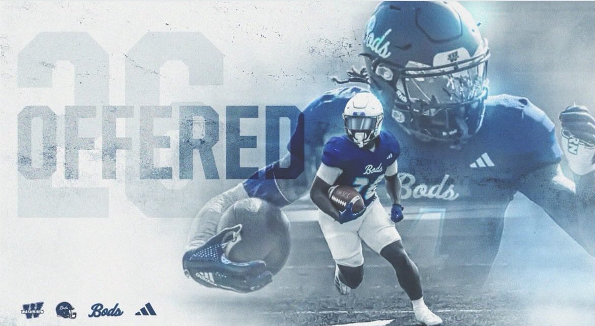 #AGTG WASHBURN OFFERED! THANKFUL APPRECIATE YALL LOVE COACHES! <a href="/Zach_Watkins/">Zach Watkins</a> <a href="/BenjaminDoole/">Coach Doole</a> <a href="/CoachSharpWU/">Coach Ross Sharp</a>  <a href="/CoachKoch_WU/">Kaleb Koch</a> <a href="/RobertH59010824/">Robert Hampton</a> <a href="/minnick_th33482/">Thomas Minnick</a> <a href="/CoachG_314/">Gerald Edwards {Coach G}</a> <a href="/MiltonWAdamsII/">Milton Adams II</a> <a href="/HCCscottieFB/">HCC Scottie Football</a>