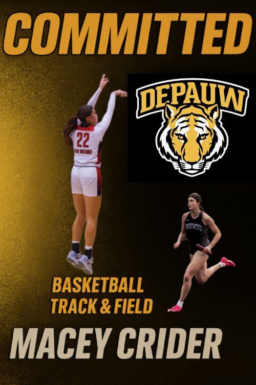MaceyCrider2026's tweet image. Officially a DePauw Tiger 🐯