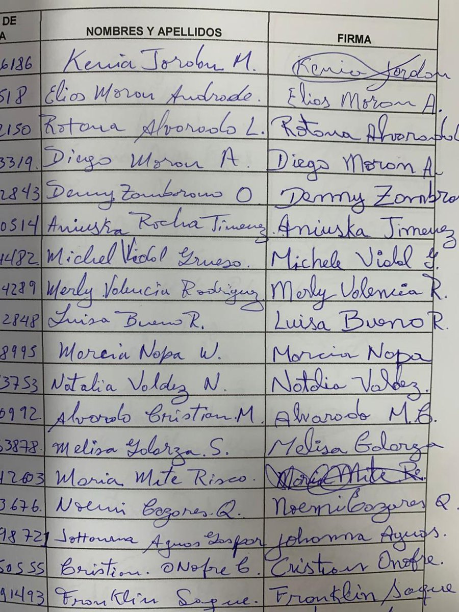 JuanYcaza1's tweet image. Lo que ustedes han estado viendo estos tres días son fotos reales del expediente de la Acción de Protección por el paso a desnivel en Los Ceibos. Corresponden a las supuestas “25.000 firmas ciudadanas de respaldo” que el Municipio presentó oficialmente ante el Tribunal de…