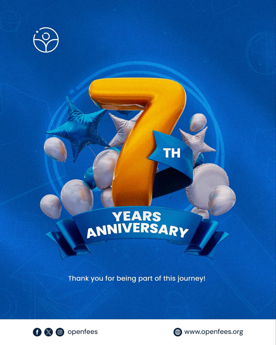 OpenFees's tweet image. 🎉 Today we celebrate 7 YEARS of OpenFees, 7 yrs. of keeping children in school, removing financial barriers &amp;amp; fighting for equal access to education.

Thank you to everyone who has supported this mission. Here’s to even greater impact ahead. 📚

#OpenFeesAt7 #EducationCannotWait