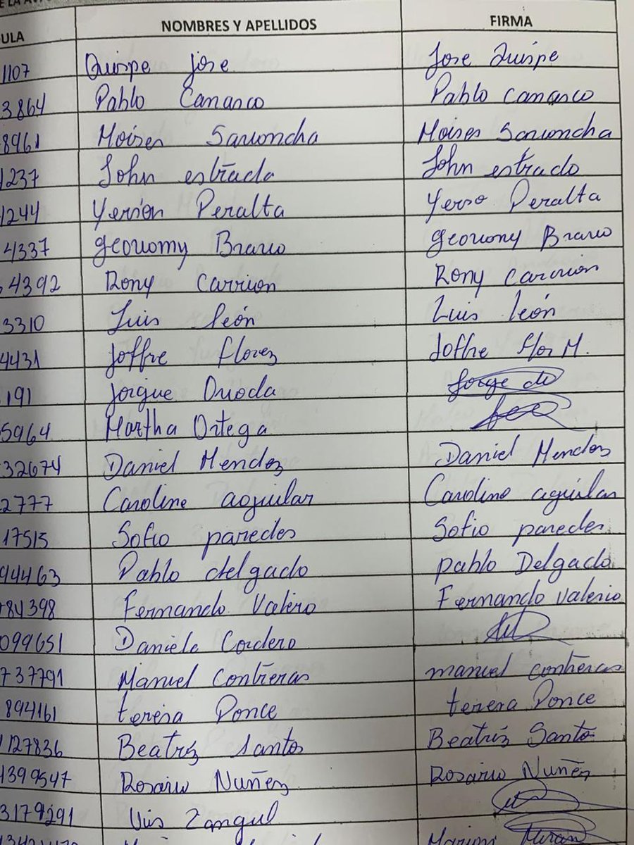 JuanYcaza1's tweet image. Lo que ustedes han estado viendo estos tres días son fotos reales del expediente de la Acción de Protección por el paso a desnivel en Los Ceibos. Corresponden a las supuestas “25.000 firmas ciudadanas de respaldo” que el Municipio presentó oficialmente ante el Tribunal de…