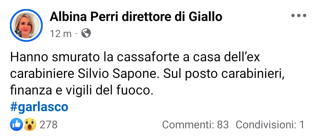 galluzzilucio's tweet photo. OPS!
#Garlasco
Dice che #Sapone si è rifiutato di aprire una #Cassaforte che tanto "Dendro non gè gnende".
Così gliel'hanno smurata.
[Vedi che qualcuno sta cantando bene...]
Ma non si capisce una cosa: la casa è dei #Sempio che avevano 
1/ https://t.co/5u7CAfJkzv