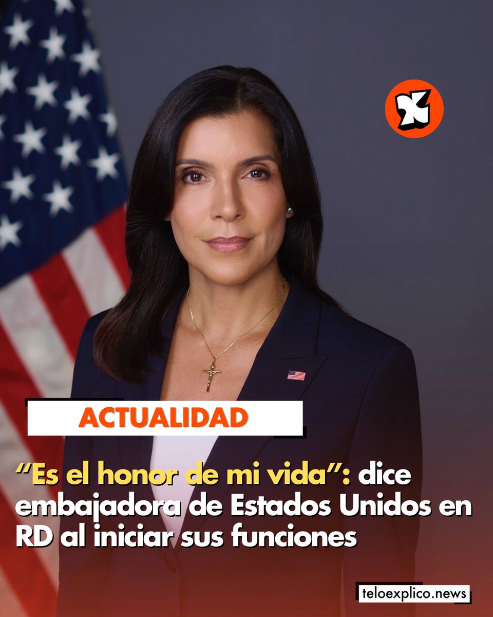 Teloexpliconews's tweet image. La embajadora de los Estados Unidos en la República Dominicana, Leah Francis Campos, inició hoy sus funciones con un mensaje de agradecimiento.

𝗔𝗺𝗽𝗹í𝗮: teloexplico.news/noticias/es-el…

#TeLoExplico #embajadora #RD #estadosunidos #leahcampos #embajadadeusaenrd #LeahFrancisCampos
