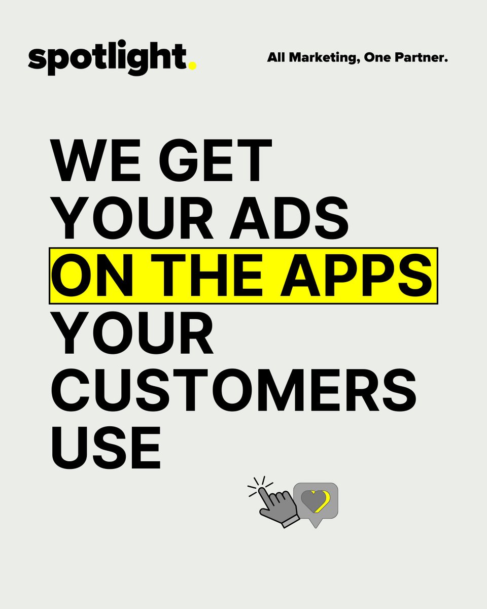 SpotlightFargo's tweet image. Your ads. On their favorite apps. In front of your exact local audience.

That&apos;s programmatic display. We build the campaigns that get you there.

#ProgrammaticAds #DigitalMarketing #AdSpend #Fargo #FMWF