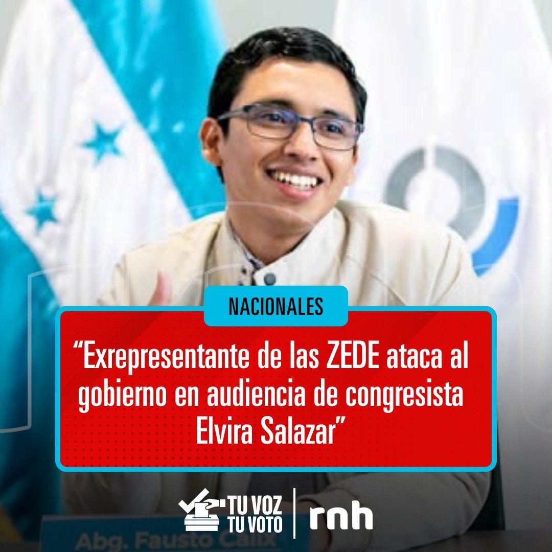 Durante la audiencia convocada por la congresista estadounidense Elvira Salazar, un exrepresentante de las ZEDE arremetió contra el gobierno hondureño, intentando desacreditar el proceso electoral. 🇺🇸❌

El director de Aduanas, Fausto Cálix destacó este hecho, señalando que estas