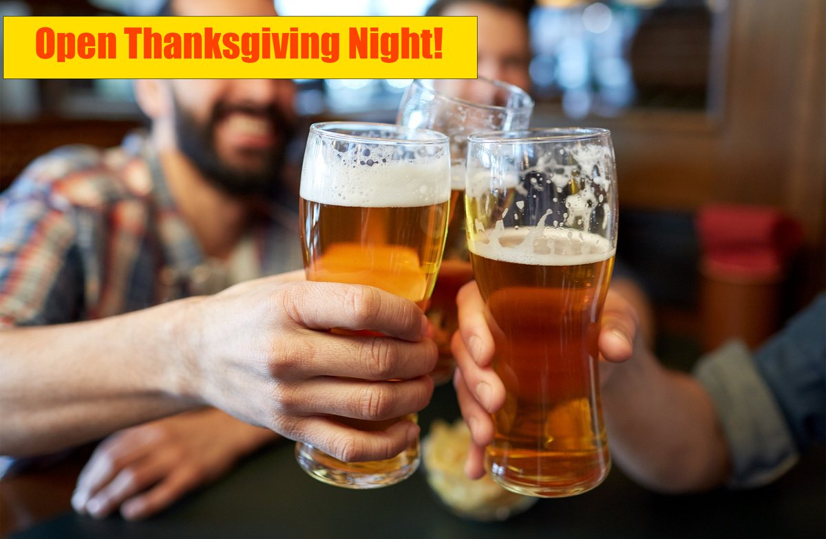 MacsWoodGrilled's tweet photo. One week from today: the bar is open on Thanksgiving Night! After you enjoy turkey with the fam, or your annual Friendsgiving feast, stop by Mac's for post-dinner cocktails! NFL on the TVs, drink deals, and more! #wickerparkchicago #openthanksgiving  #chicagobars https://t.co/5Cnw8mOD4a