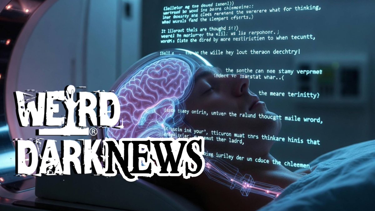 WeirdDarkness's tweet image. SCIENTISTS CONVERT BRAIN SCANS INTO COMPLETE SENTENCES — EVEN FROM YOUR MEMORIESA new technology translates patterns of brain activity into written descriptions of what you’re seeing or imagining.
weirddarkness.com/mind-reading-b…