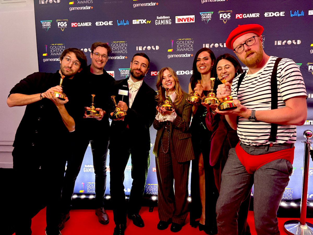 What an INCREDIBLE night!! ✨🕹️

A huge congratulations to all our winners, and a massive thank you to all the nominees, guest presenters, our fabulous host <a href="/maggiethebard/">Maggie Robertson</a> - and most importantly of all, YOU. 

The Golden Joysticks bring so much joy to developers, actors and the