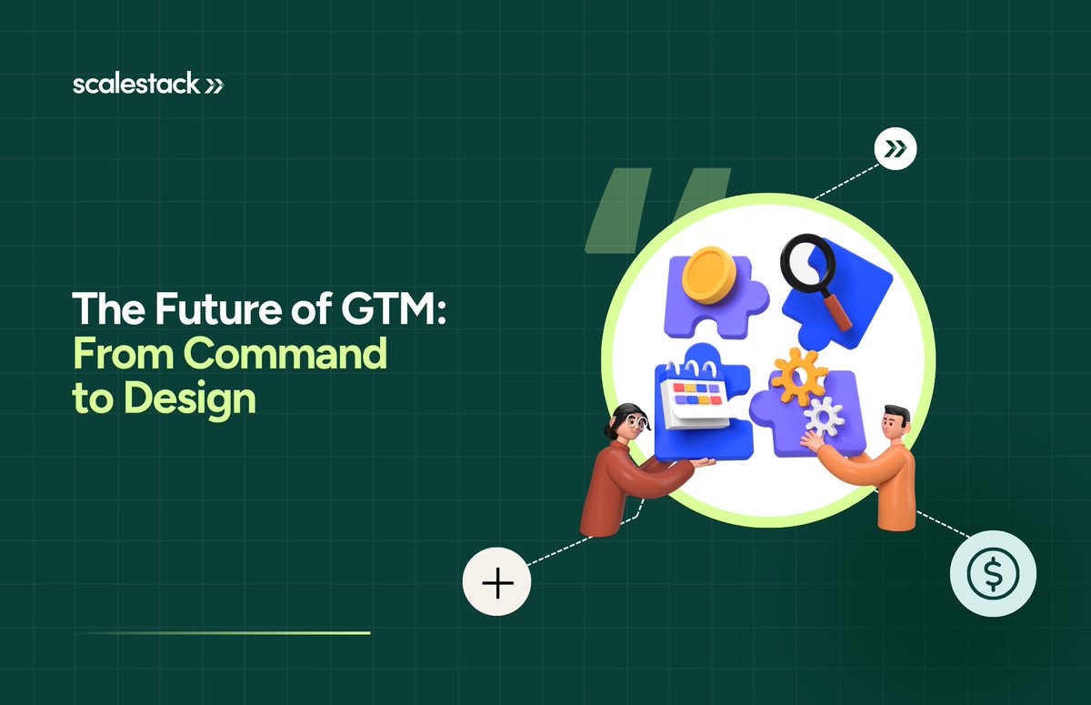 ScalestackAI's tweet image. As Tiffany Gonzalez puts it out, GTM isn’t a machine to control — it’s a system to compose.

When we stop trying to predict everything and start designing for emergence, something shifts:
Teams flow. Data connects. Systems learn.

Read &quot;The Future of GTM: From Command to Design&quot;…
