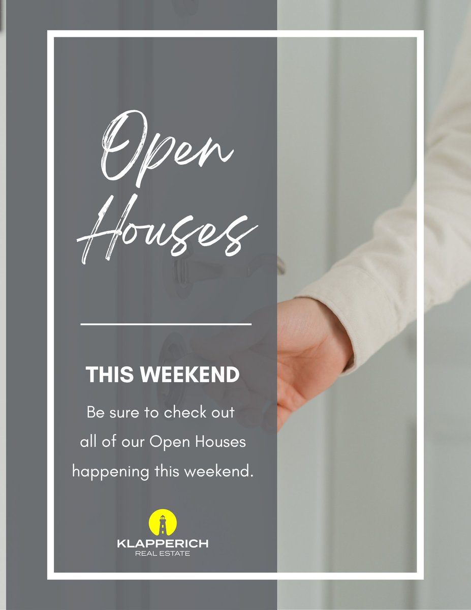 Klapperich_RE's tweet image. Want to tour homes with us?  Check out Klapperich Real Estate #openhouses happening this weekend.  You can find them on our website or right here on our profile page.  We look forward to seeing you! 

klapperichrealestate.com/Listing/Proces…
